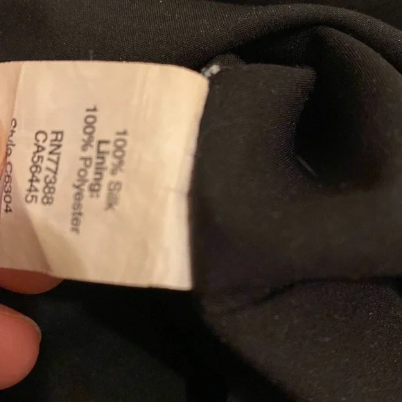 Madewell Black 100% Silk Mid-length Straight Island Skirt Elastic Waist. Size S - Picture 5 of 9